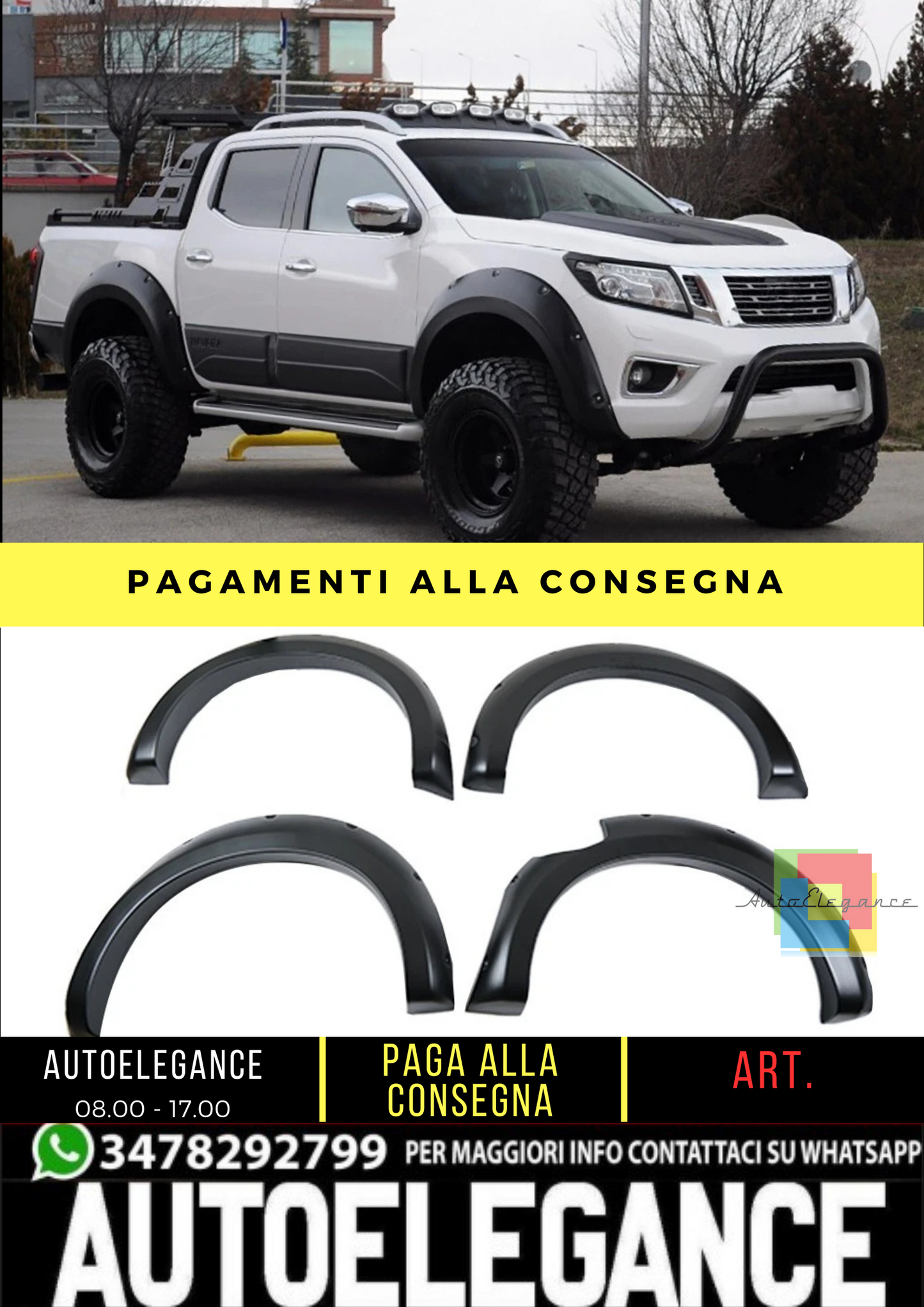 🔥 Protezioni parafango adatto per Navara NP300 dal 2014 al 2017 🔥