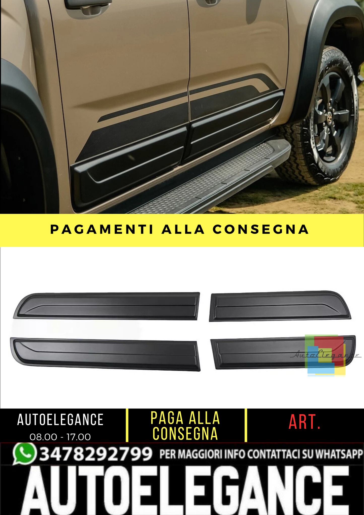🔥 Protezioni porta adatto per VW Amarok dal 2022 🔥