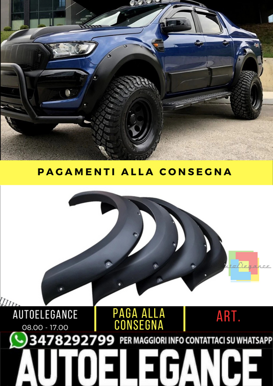 🔥 Protezione parafango adatto per FORD Ranger T6 T7 T8 dal 2012 al 2022 🔥