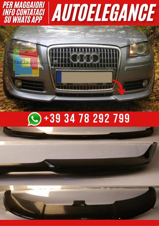 ❤️Spoiler Anteriore Sotto Paraurti Audi A3 8P/8PA 2005–2008 – Versione I❤️