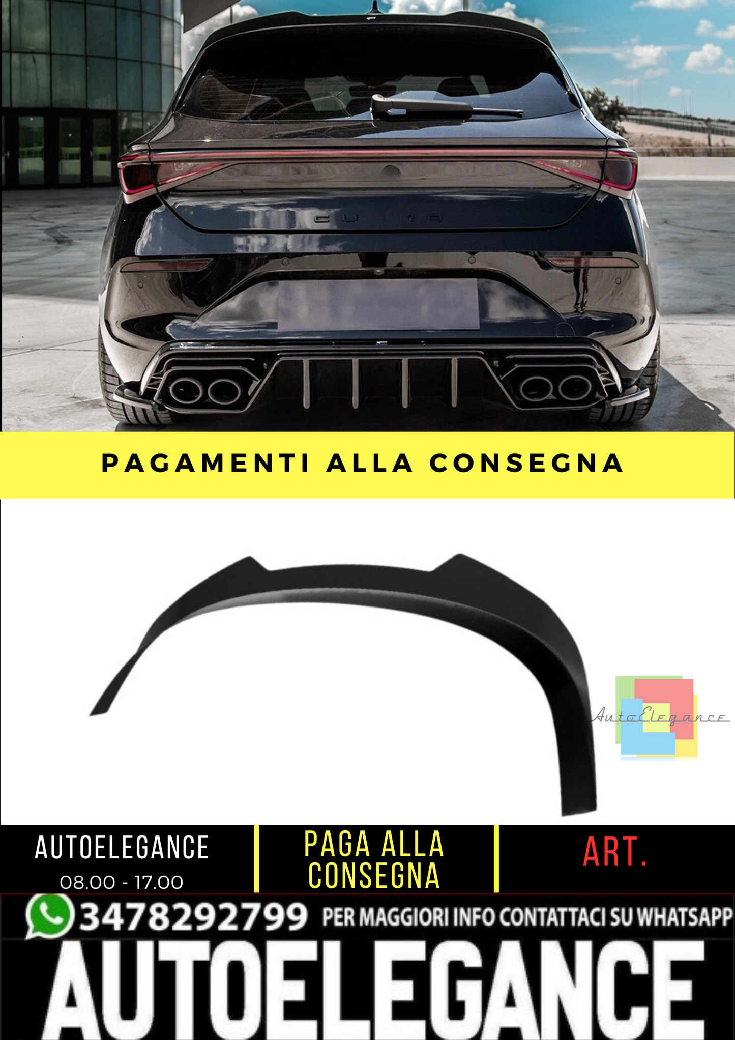 🔥 Spoiler sul tetto adatto per CUPRA Leon dal 2020 🔥