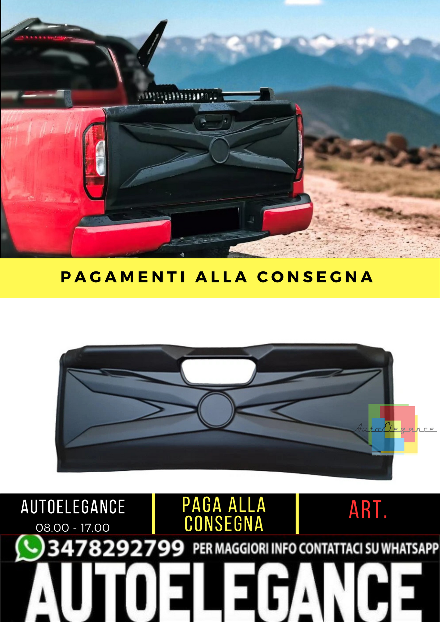 🔥 Protezione Portellone adatto per MERCEDES Classe X W470 dal 2017 Nero Opaco🔥