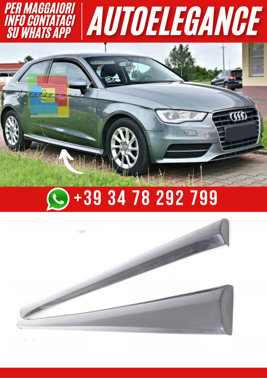 ❤️Minigonne laterali spoiler A3 8V 3d 2012-2020❤️