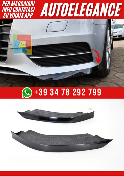 Splitter Flaps Laterali Anteriori per Audi A3 8V 2012–2016 Look Sportivo