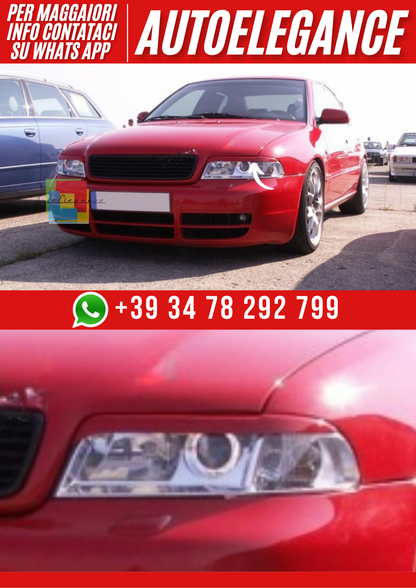 ❤️ Palpebre Fari Compatibili con Audi A4 B5 1995–2001 Look Sportivo❤️