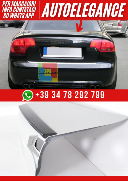 ❤️Spoiler Posteriore in 3 Pezzi per Audi A4 B7 Berlina 2004–2008❤️