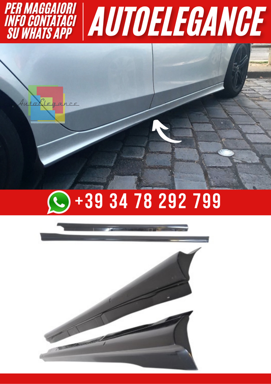 ❤️Minigonne Laterali per Audi A4 B8 Berlina/Avant 2008–2015 – Look Sportivo S-❤️