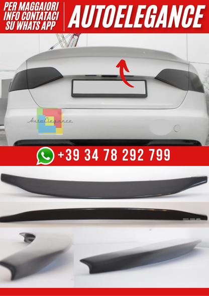 ❤️Spoiler Tappo Cofano Posteriore per Audi A4 B8 Berlina 2008–2011 – Look Spo ❤️