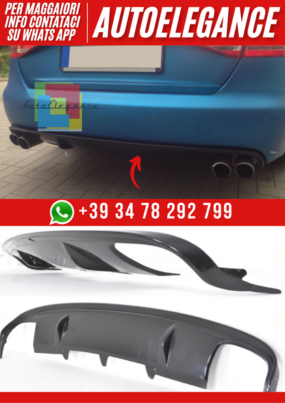 ❤️Diffusore Posteriore Ver. 2 per Audi A4 B8 Berlina 2008–2011 ❤️