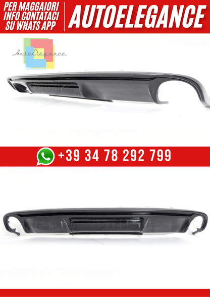 ❤️Diffusore Posteriore Ver. 2 per Audi A4 B8 2011–2015 – 2 Uscite Scarico❤️