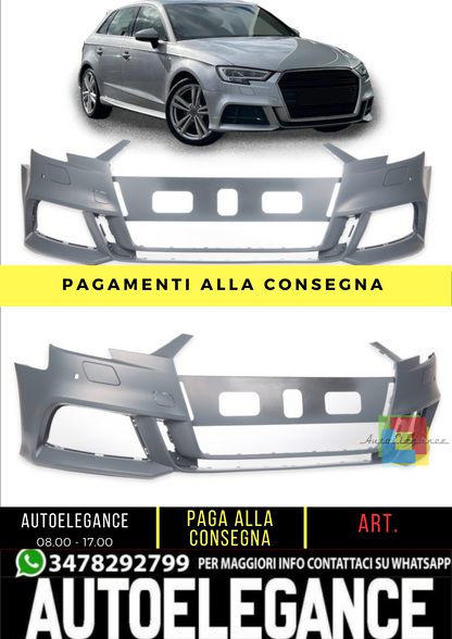 🔥 Paraurti anteriore S-line Look per Audi A3 (8V) Sportback (2016-2019) 🔥