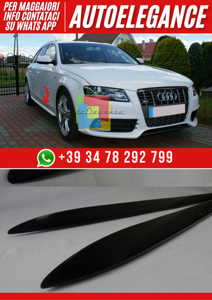 ❤️Minigonne Laterali per Audi A4 B8 Berlina/Avant 2008–2015 – Look S-Line❤️