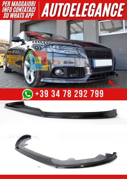 ❤️Splitter Anteriore Look RS per Audi A4 B8 2008–2011 – Paraurti Standard❤️