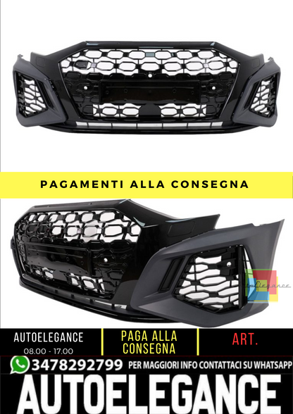 🔥 Paraurti anteriore RS3 Look per Audi A3 (8Y) Berlina Facelift 2020- 🔥