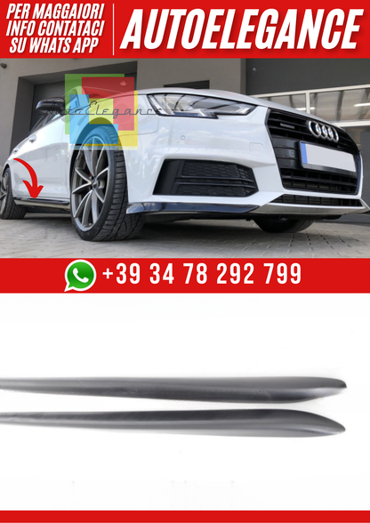 ❤️Minigonne Laterali Sottoporta per Audi A4 B9 S-Line 2015–2019 – Look Sportiv❤️