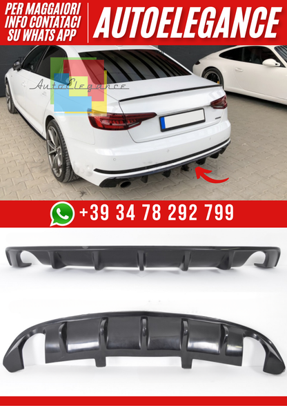 ❤️Diffusore Posteriore per Audi A4 B9 S-Line 2015–2019 – Look Sportivo❤️