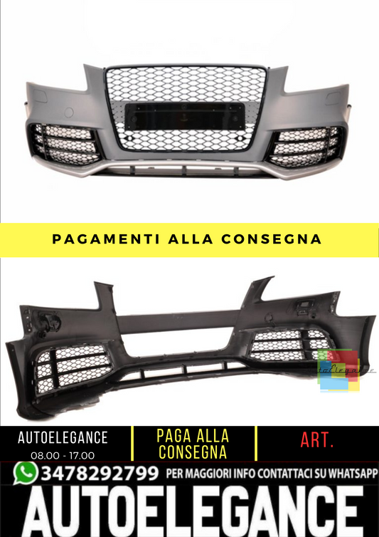 🔥 Paraurti anteriore RS5 Look per Audi A5 (8T) Coupe Cabrio Sportback 07-12 🔥