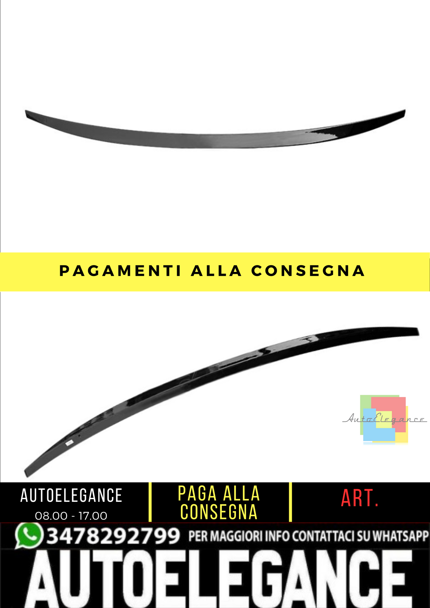 🔥 Spoiler bagagliaio sportivo per Audi A6 C6 (4F) Berlina (2004-2011) 🔥
