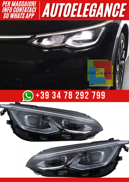 💕 Fari anteriori a LED adatti per VW Golf 8 VII (2020-2024) 💕