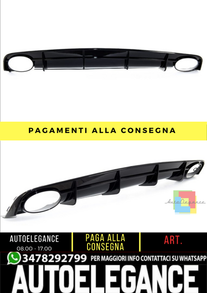🔥 Diffusore Paraurti Posteriore RS6 Look per Audi A6 C7 (4G) Berlina 15-18 🔥