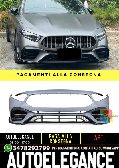 🔥 Paraurti anteriore A45 AMG Look per Mercedes Classe A (W177) (2018-On) 🔥