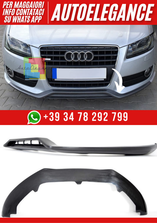 💕Splitter Anteriore per Audi A5 Cabrio 8T 2007–2011 – Ver. 2 Look Sportivo💕