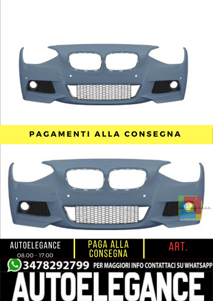 🔥 Paraurti anteriore M-Sport Look per Bmw 1 (F20, F21) Hatchback (2011-2015) 🔥