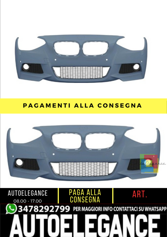 🔥 Paraurti anteriore M-Sport Look per Bmw 1 (F20, F21) Hatchback (2011-2015) 🔥
