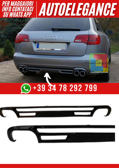 💕Diffusore paraurti posteriore A6 C6 Avant 2005-2009 ver 2💕