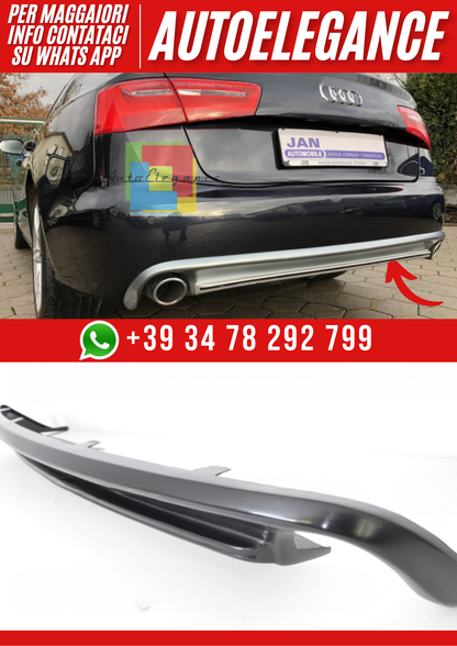 💕Diffusore Posteriore Paraurti AUDI A6 C7 Berlina 2011–2014 – Versione 4 💕