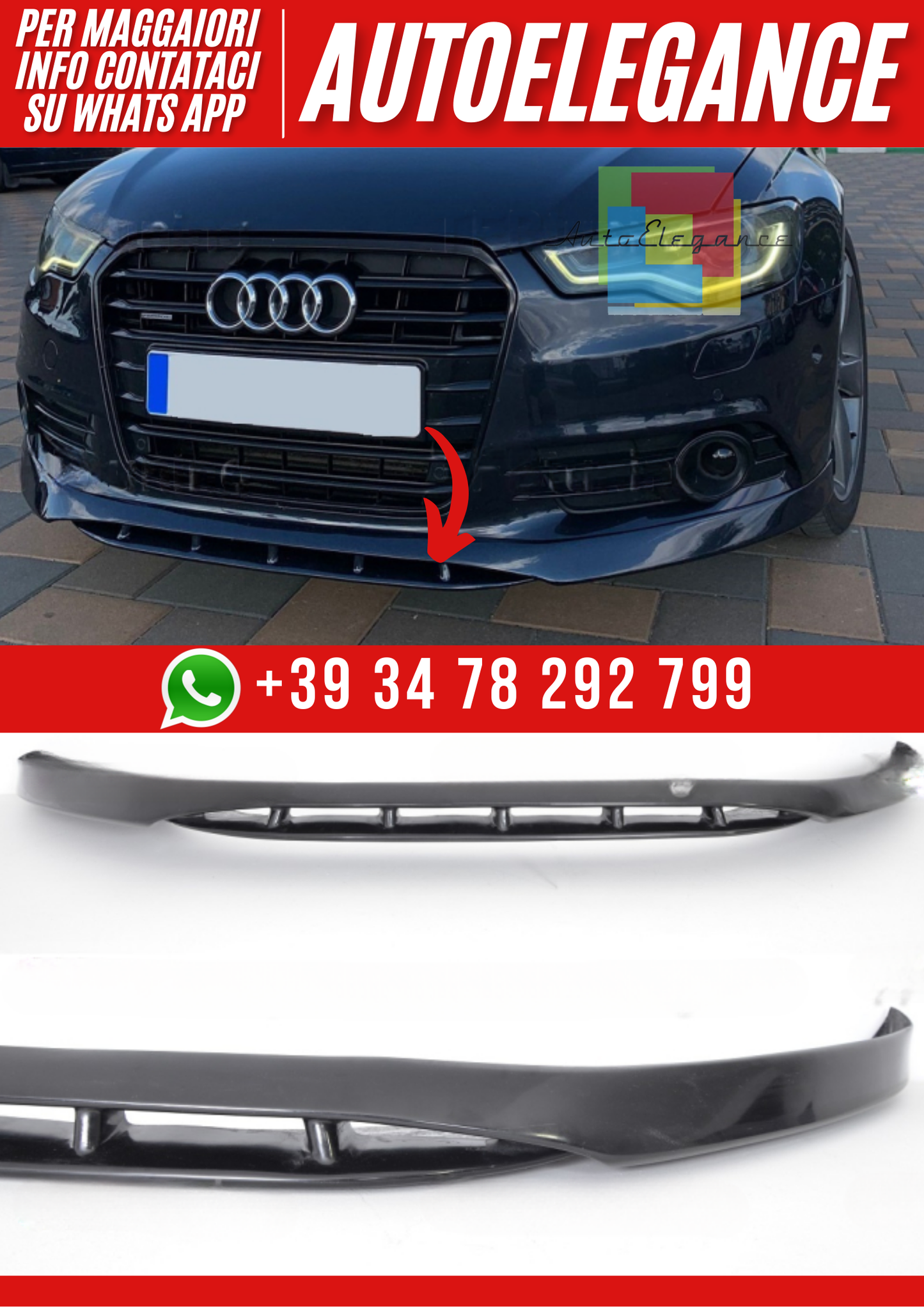 💕Spliter Anteriore Audi A6 C7 Sline 2011–2014💕