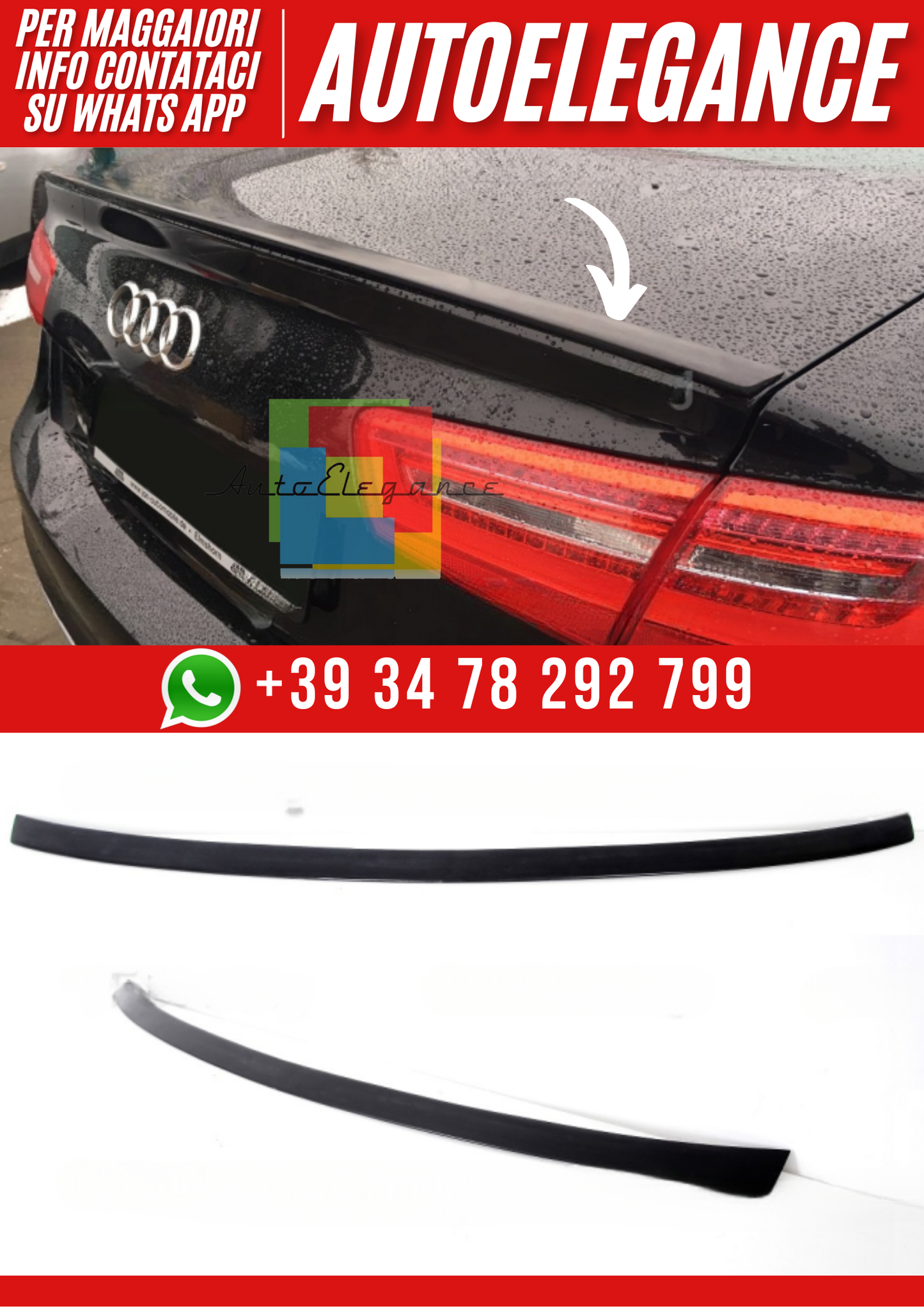 💕Tappo spoiler Audi A6 C7 berlina💕