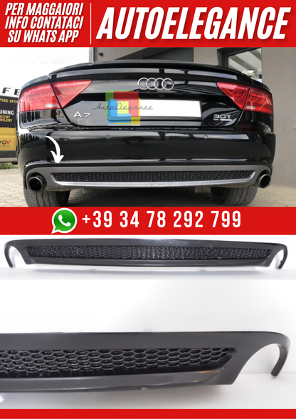 💕Diffusore Posteriore per Audi A7 Sportback 4G 2010–2014💕