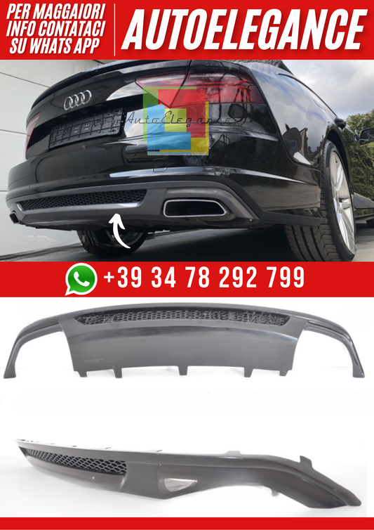 💕Diffusore Posteriore per Audi A7 Sportback 4G Restyling (2014–2017)💕