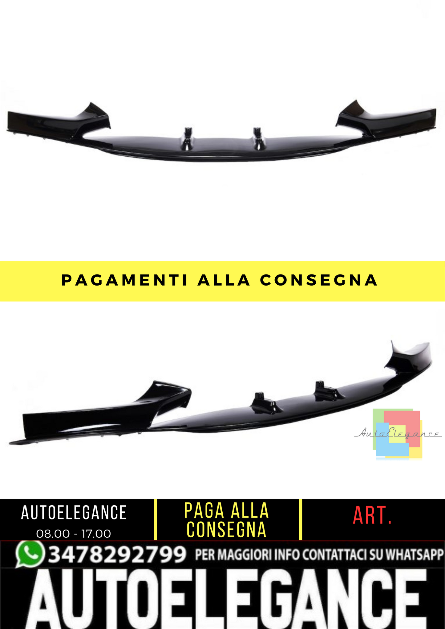 🔥Spoiler Anteriore M Performance Look per Bmw 2 (F22, F23) Coupe Cabrio 2012-🔥