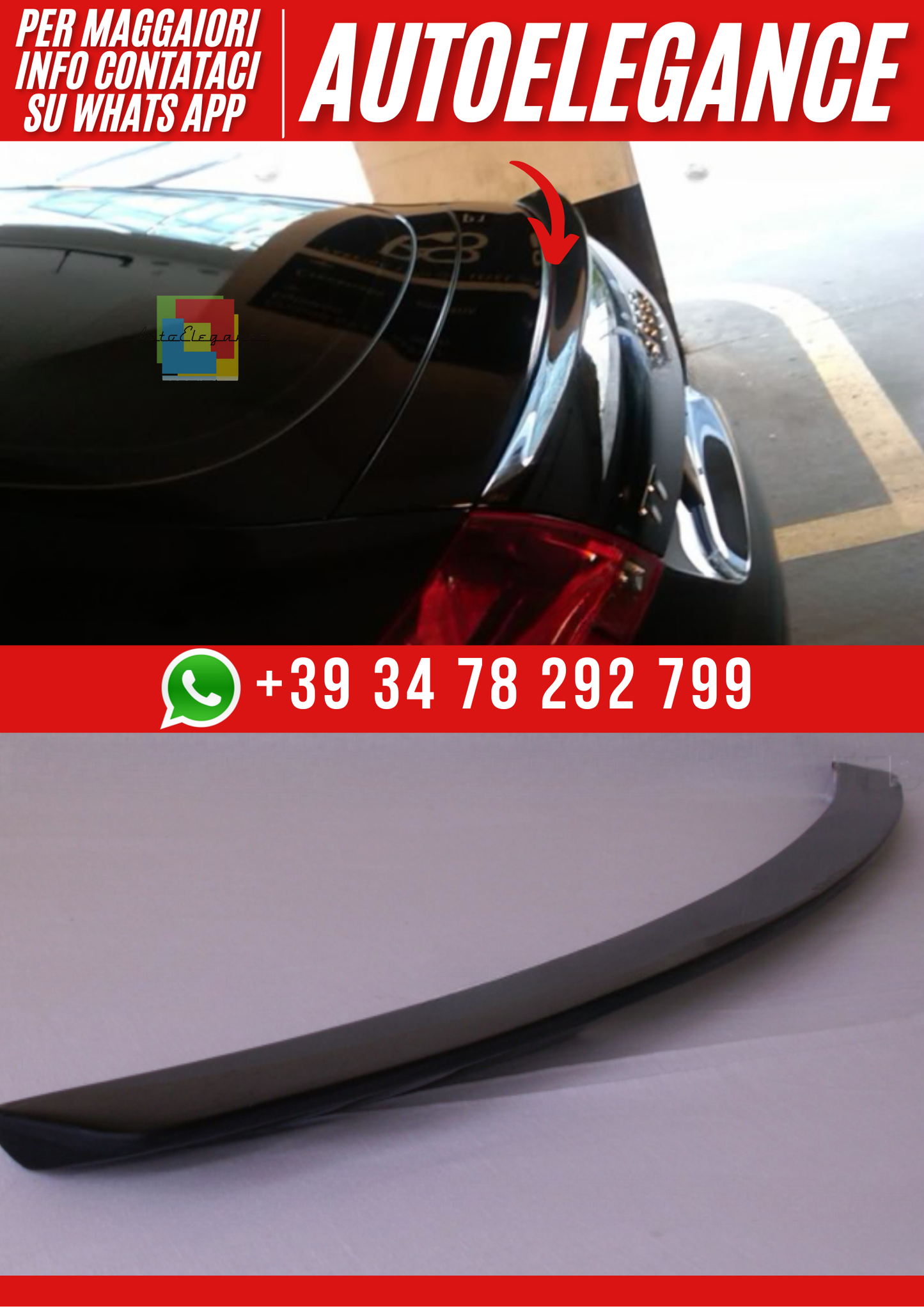 💕Spoiler Portellone Posteriore – Audi TT 8J (2006–2014)💕