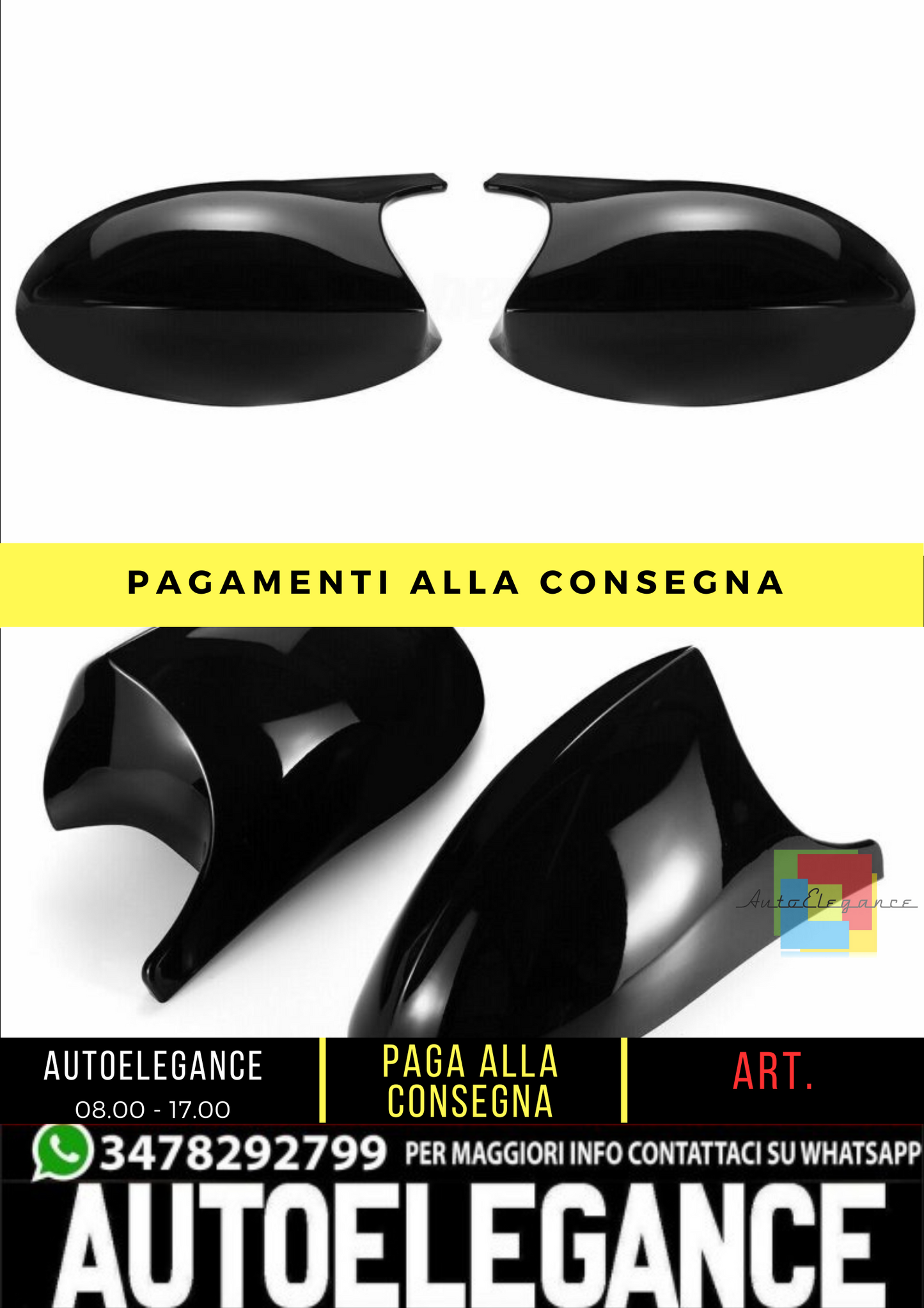 🔥Set di calotte specchietti per Bmw (E81, E82, E87, E88, E90, E91, E92, E92) 🔥
