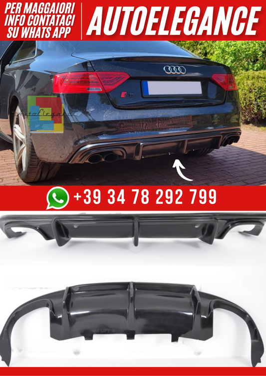 💕 Diffusore Paraurti Posteriore per Audi S5 8T (2011–2016)💕
