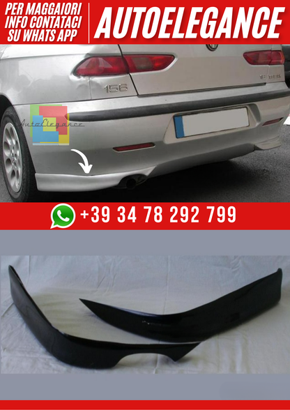 💕Splitter/Flaps per Paraurti Posteriore Alfa Romeo 156💕