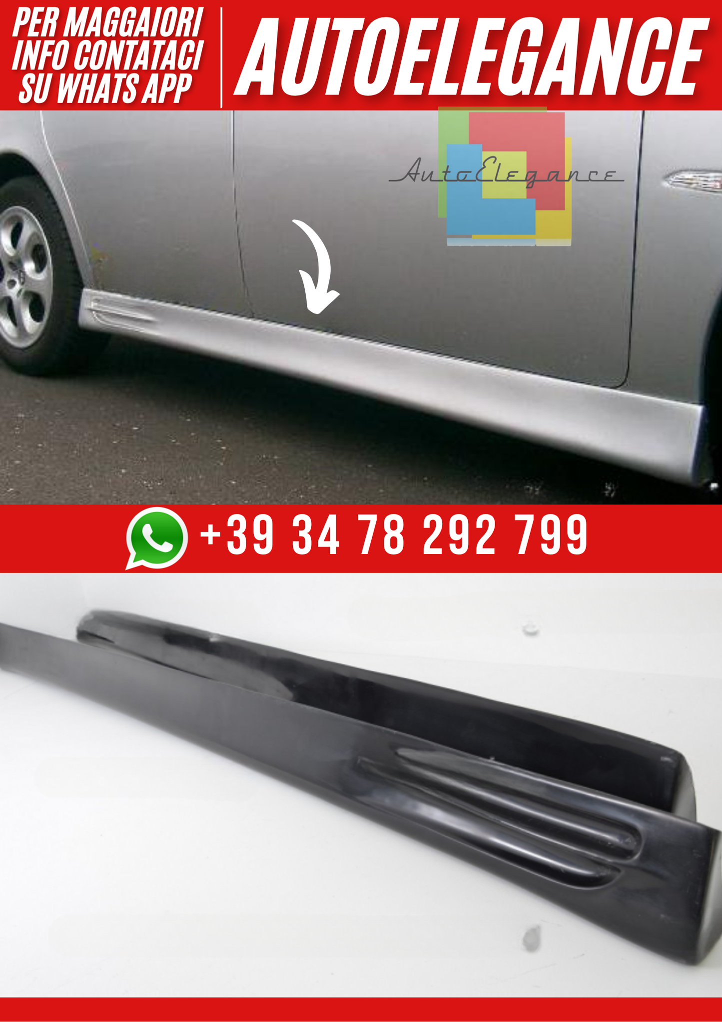 💕Minigonne Laterali Sportive per Alfa Romeo 156💕