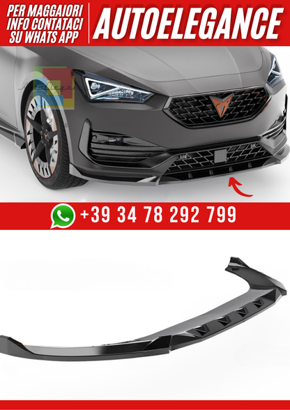💕Splitter Seat Cupra Leon Mk1 2020+ - Bumper Splitter Front, A Pex Cupra  💕