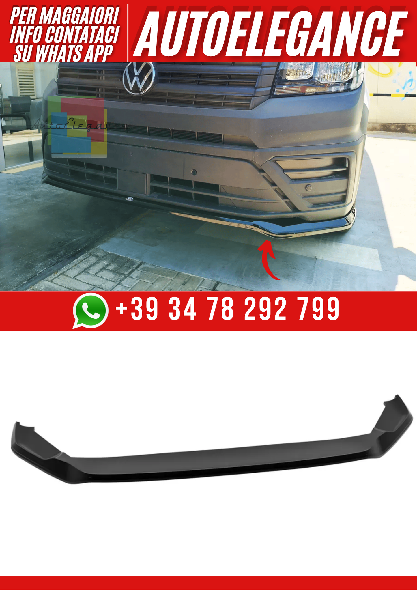 💕Front Splitter Volkswagen Crafter Mk2💕