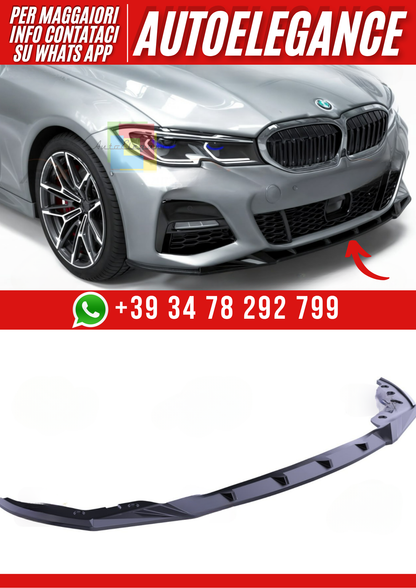 💕Splitter BMW G20 2019+ - Bumper Splitter/Front, A Pex M Pack Nero lucido💕
