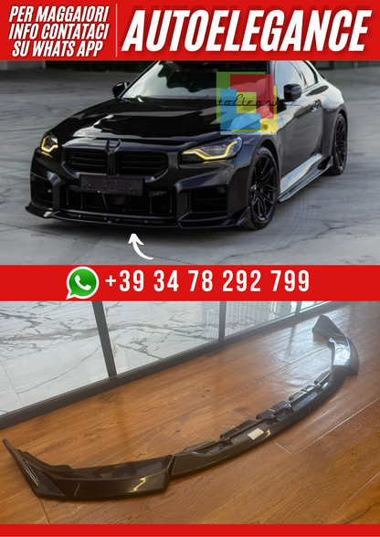 💕Splitter SERIE 2 M2 G87 2023+ NERO LUCIDO💕