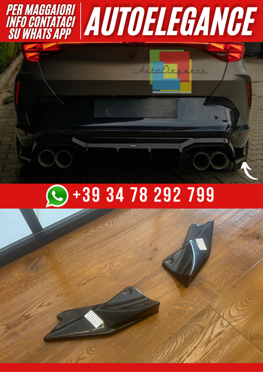 💕FLAP DIFFUSORE CUPRA Formentor 2020+ v3 NERO LUCIDO💕