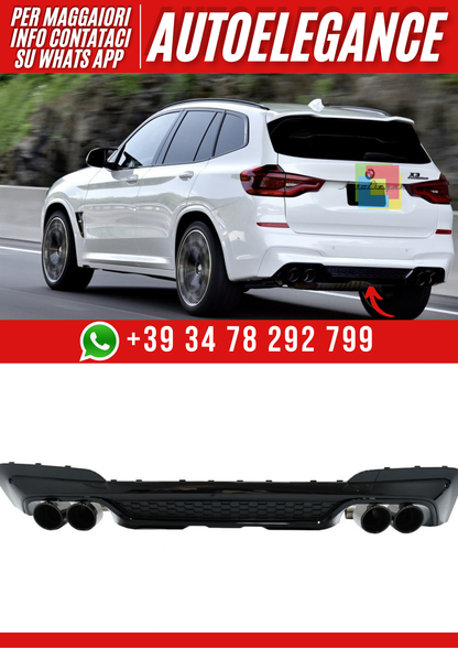 💕DIFFUSORE X3 G01 2018-2020 MSPORT NERO LUCIDO LOOK M💕