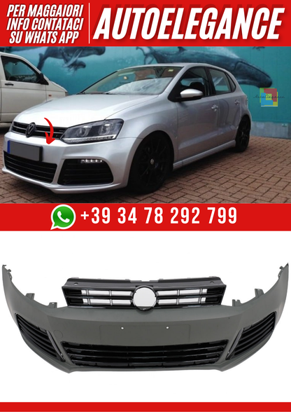 💕Paraurti anteriore  VW  Polo 6R 2009-2017 look R20💕