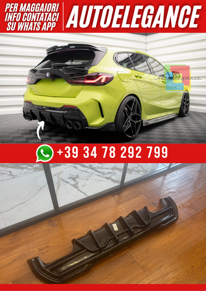 💕 DIFFUSORE Serie 1 F40 M-Pack/M135i 2019-2024 NERO LUCIDO💕
