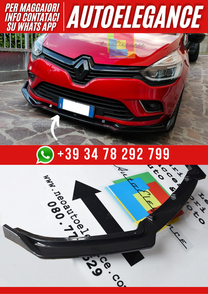 💕Splitter Renault clio 4 nero lucido 💕