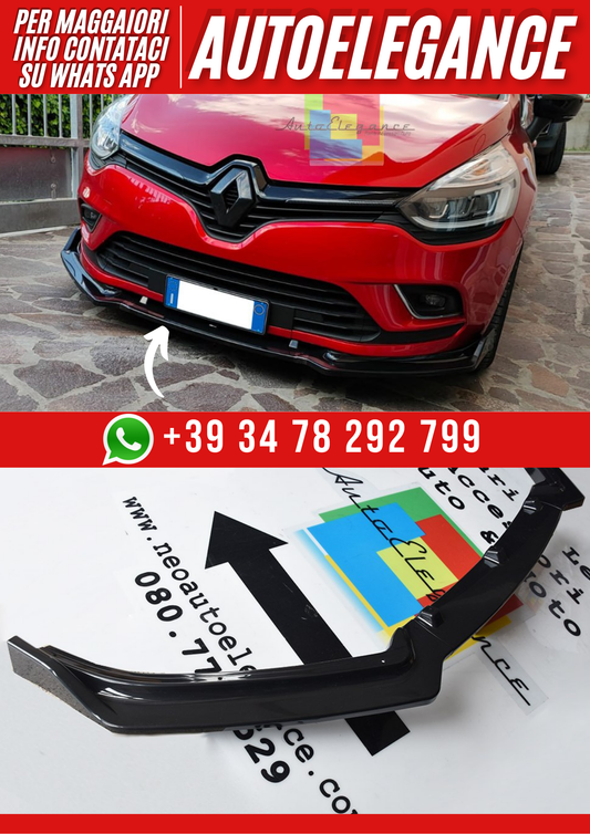 💕Splitter Renault clio 4 nero lucido 💕